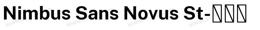 Nimbus Sans Novus St字体转换